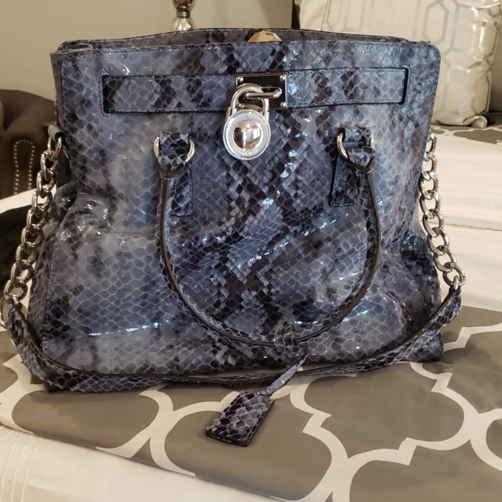 Michael Kors python large bag